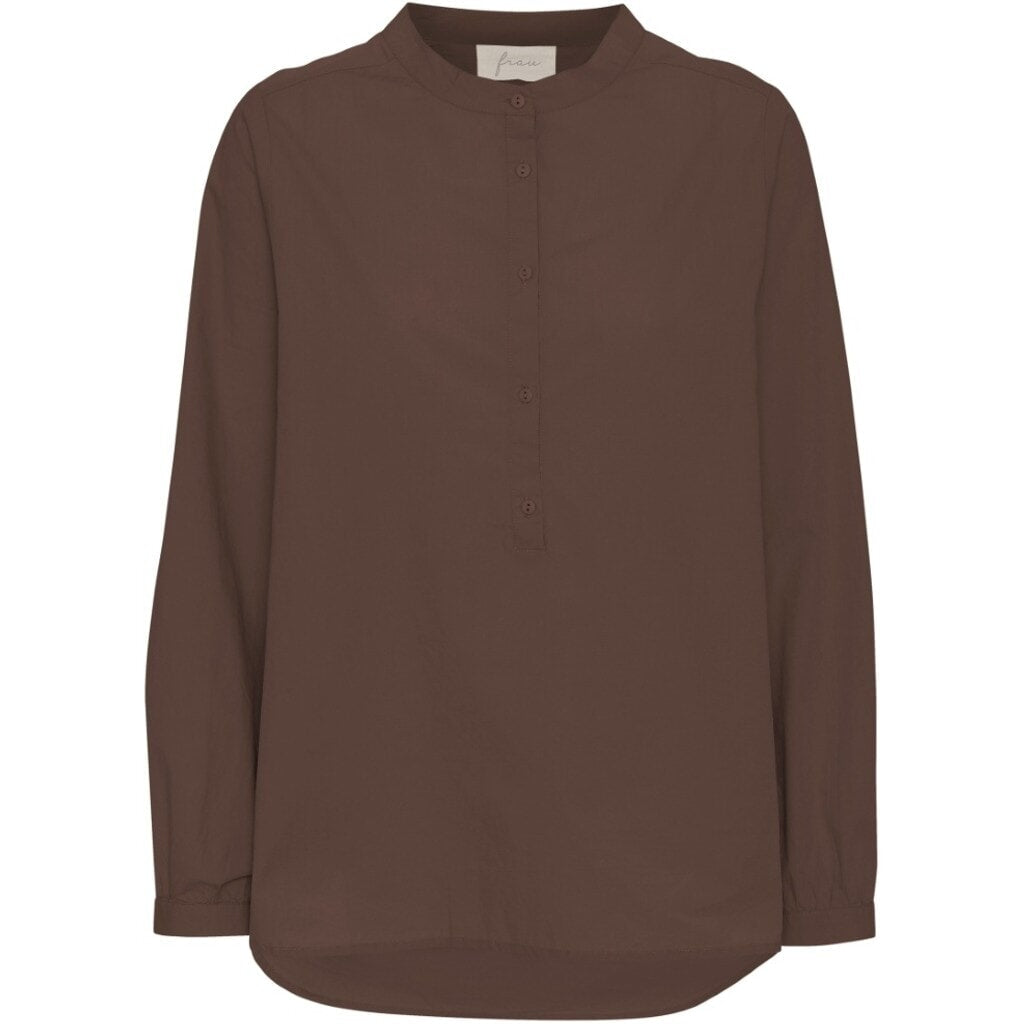 Frau Madrid LS Shirt - Coffee Quartz Brown