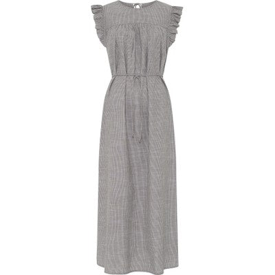 Frau Stockholm SL Long Dress - Coffee Quartz Stripe