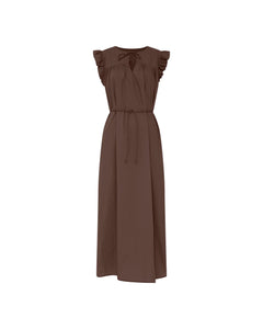 Frau Stockholm SL Long Dress - Coffee Quartz