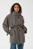 Gestuz GZAvic Short Coat - Brown/Green Houndsto