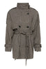 Gestuz GZAvic Short Coat - Brown/Green Houndsto