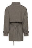 Gestuz GZAvic Short Coat - Brown/Green Houndsto