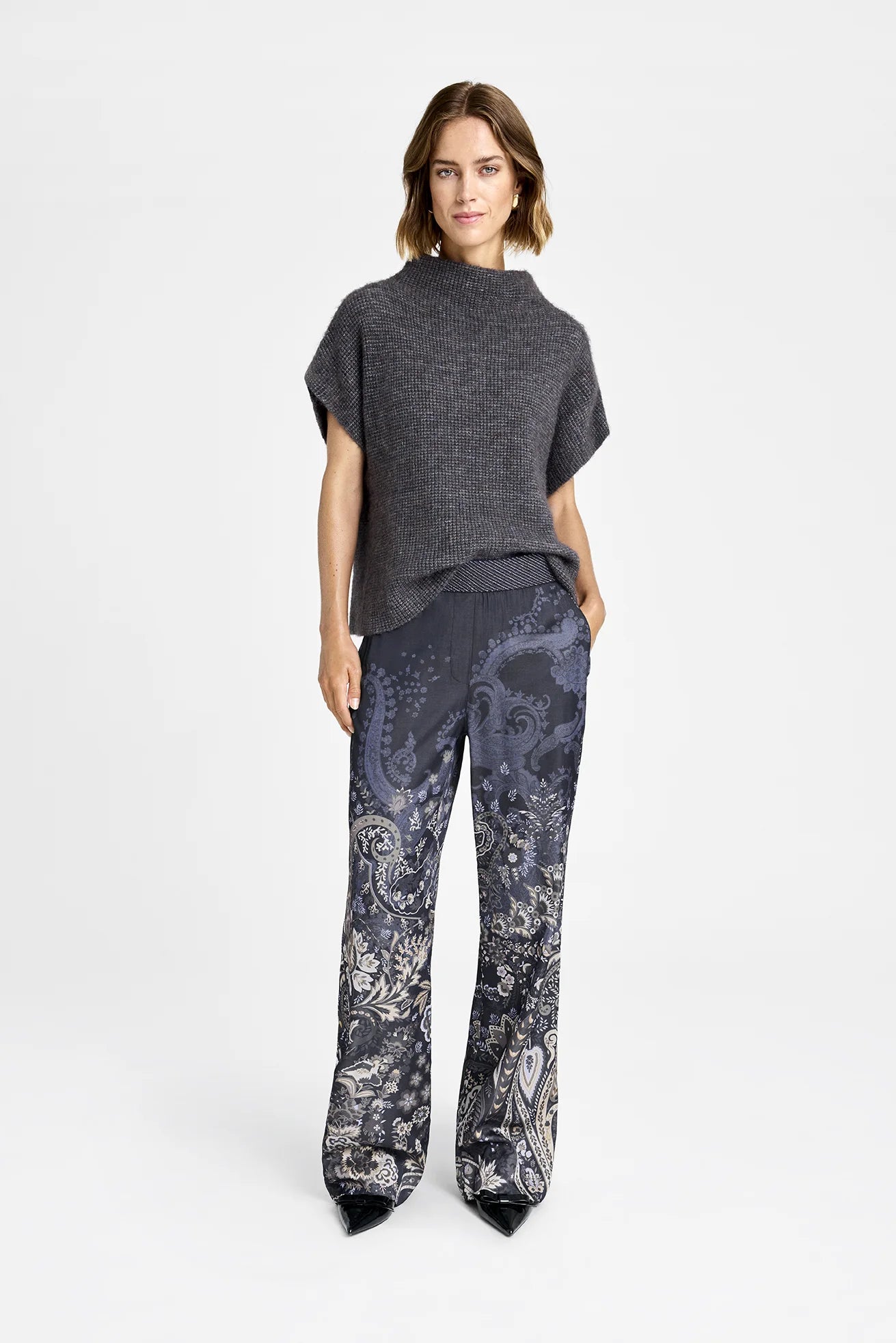 Gustav Bay Wide Leg Pants - Midtnight