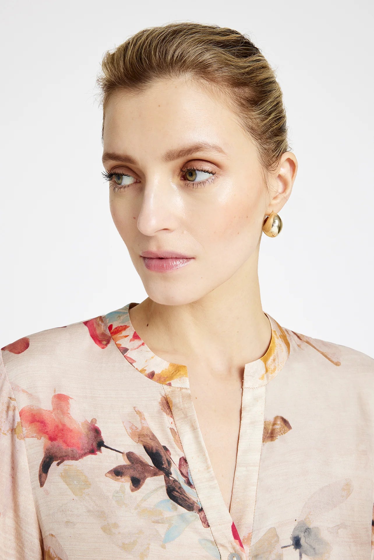 Gustav Carmen Shirt - Sand Rose