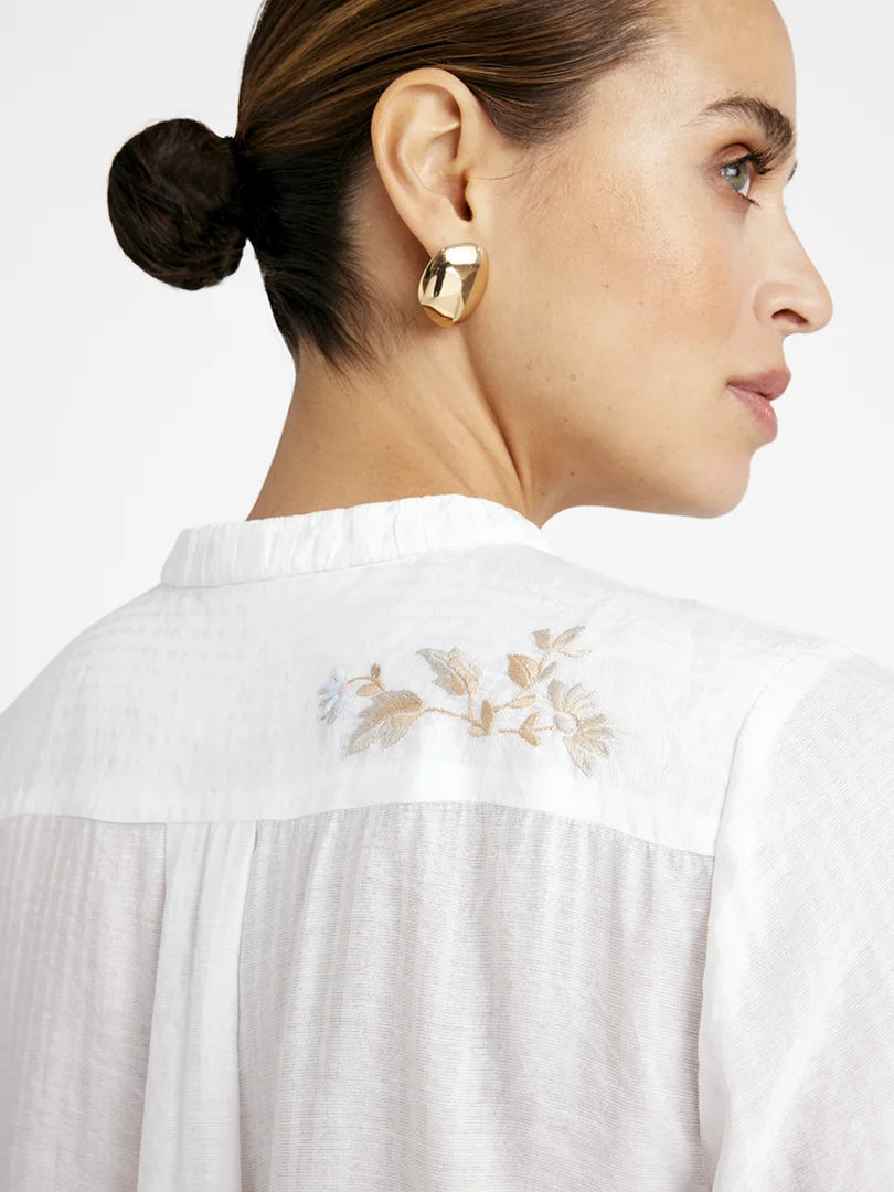 Gustav Carmen Shirt - White