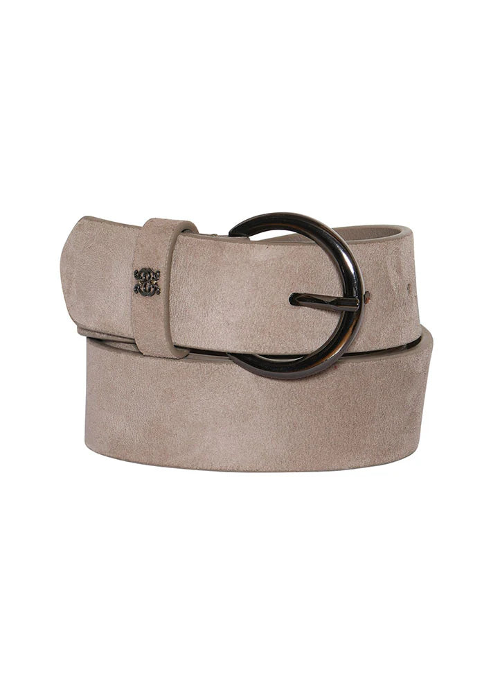 Gustav Crystal Suede Belt - Fungi