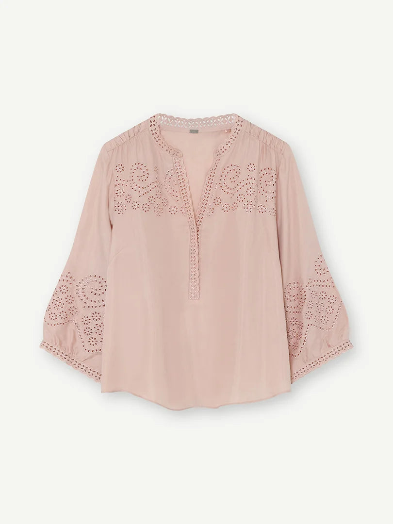 Gustav Ebell Embroidery Blouse - Sugarcane