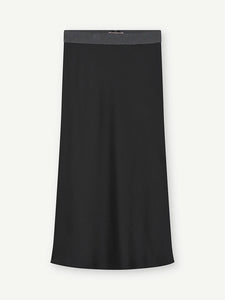 Gustav Elly Bias Cut Long Skirt - Black