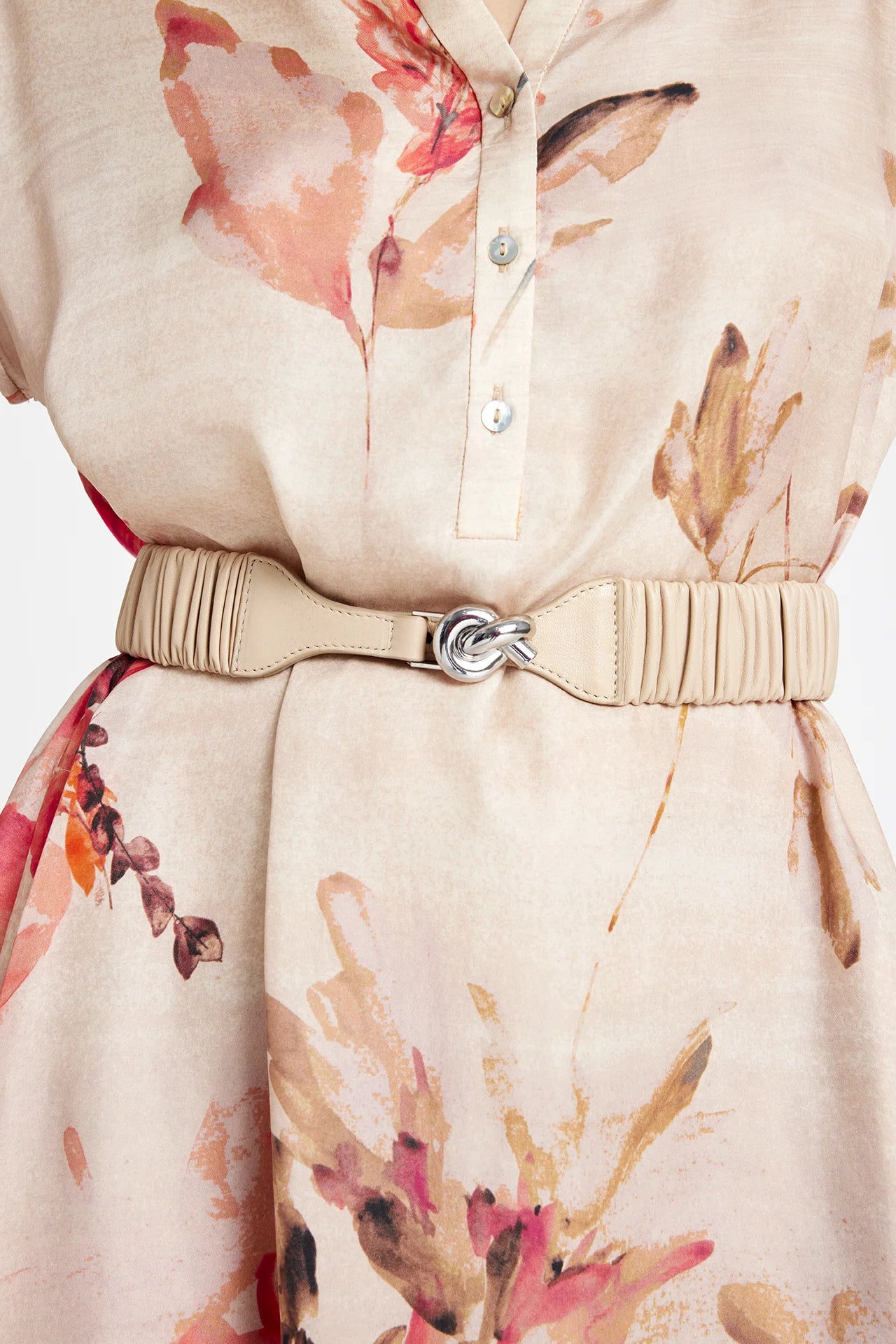 Gustav Elona Elastic Belt - Sand Dollar