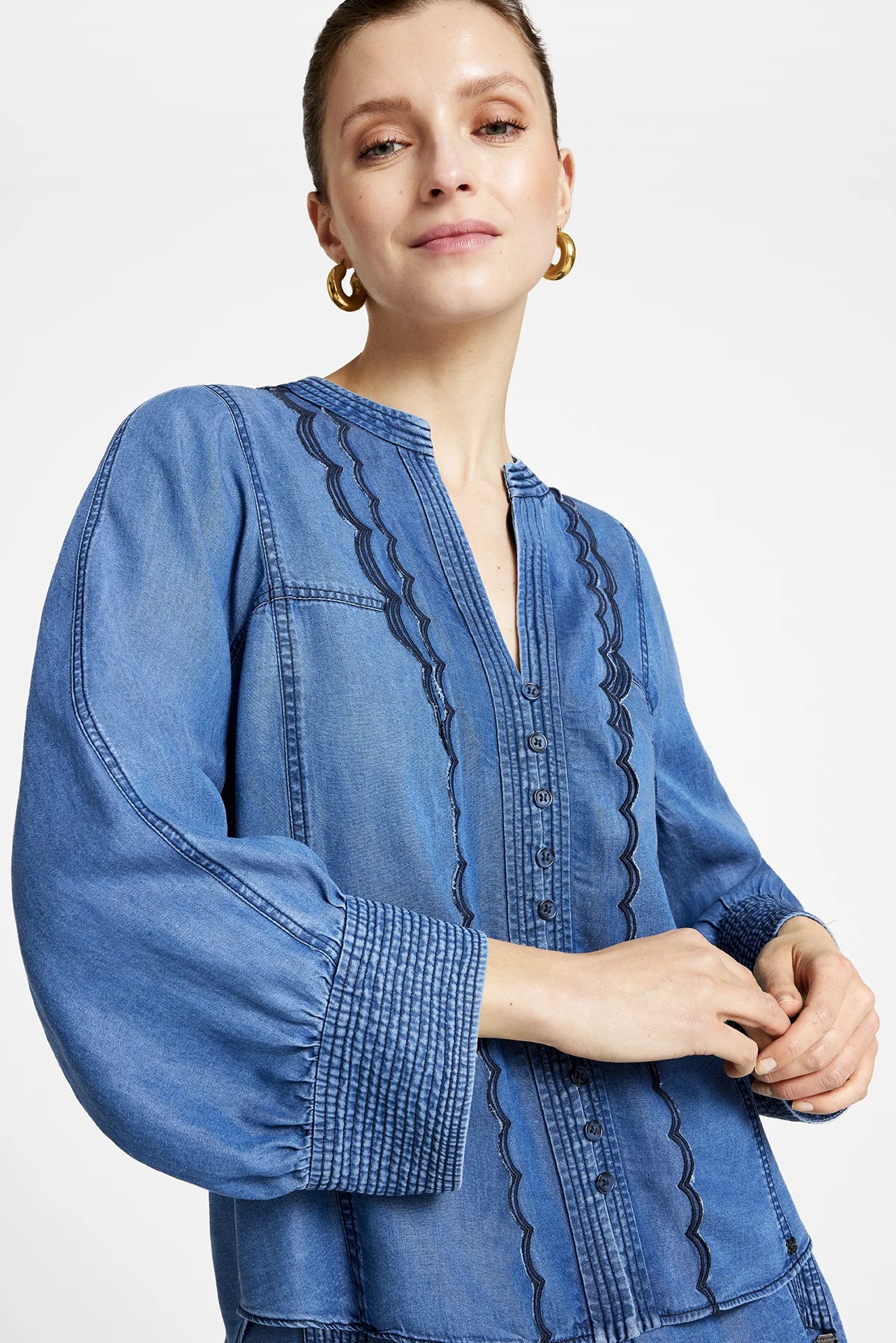 Gustav Kaisa Shirt - Washed Blue