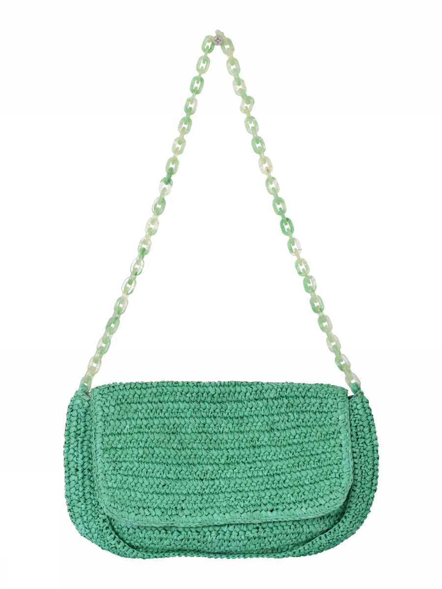 Gustav Mitzi Crochet Bag - Green