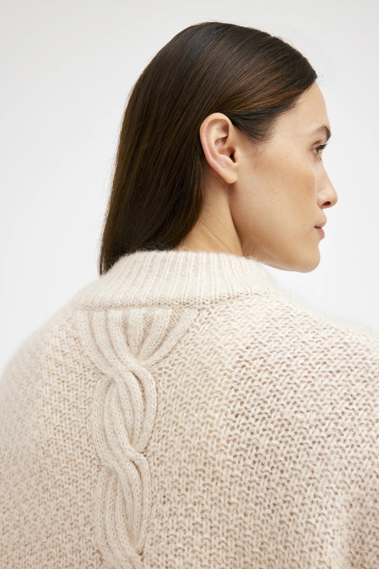 Gustav Tekla Knit Poncho - Creamy