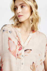 Gustav Anika Long Dress - Moonlight w. Print