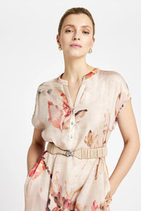 Gustav Anika Long Dress - Moonlight w. Print