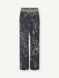 Gustav Bay Wide Leg Pants - Grey Beige