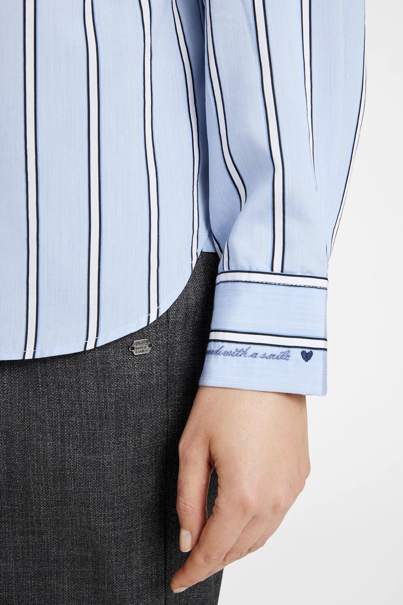 Gustav Carmen Shirt - Blue Gray