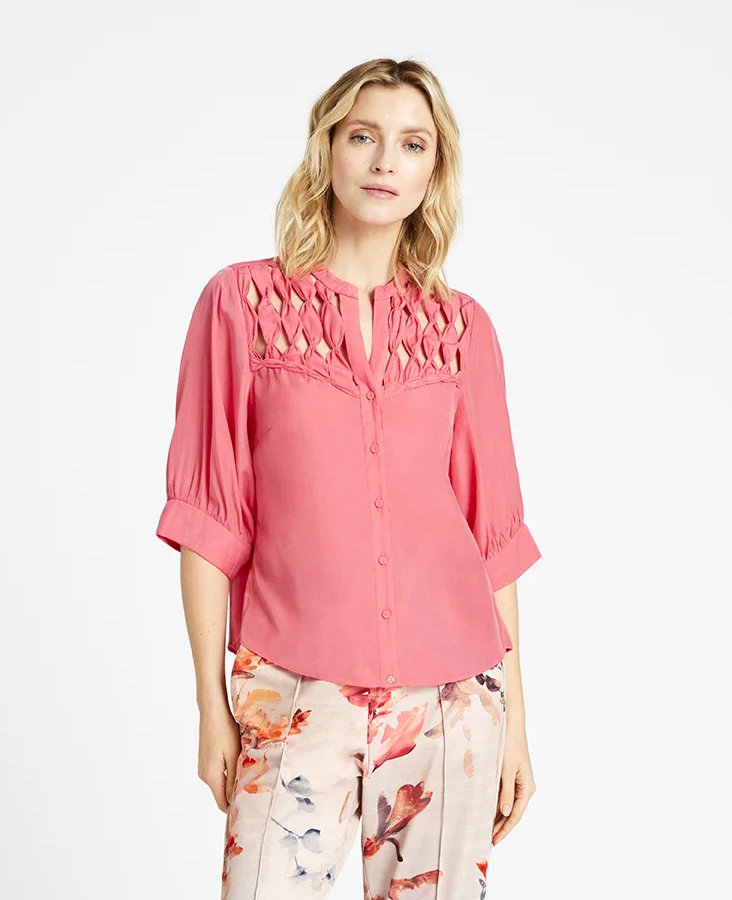 Gustav Carmen Shirt - Desert Rose