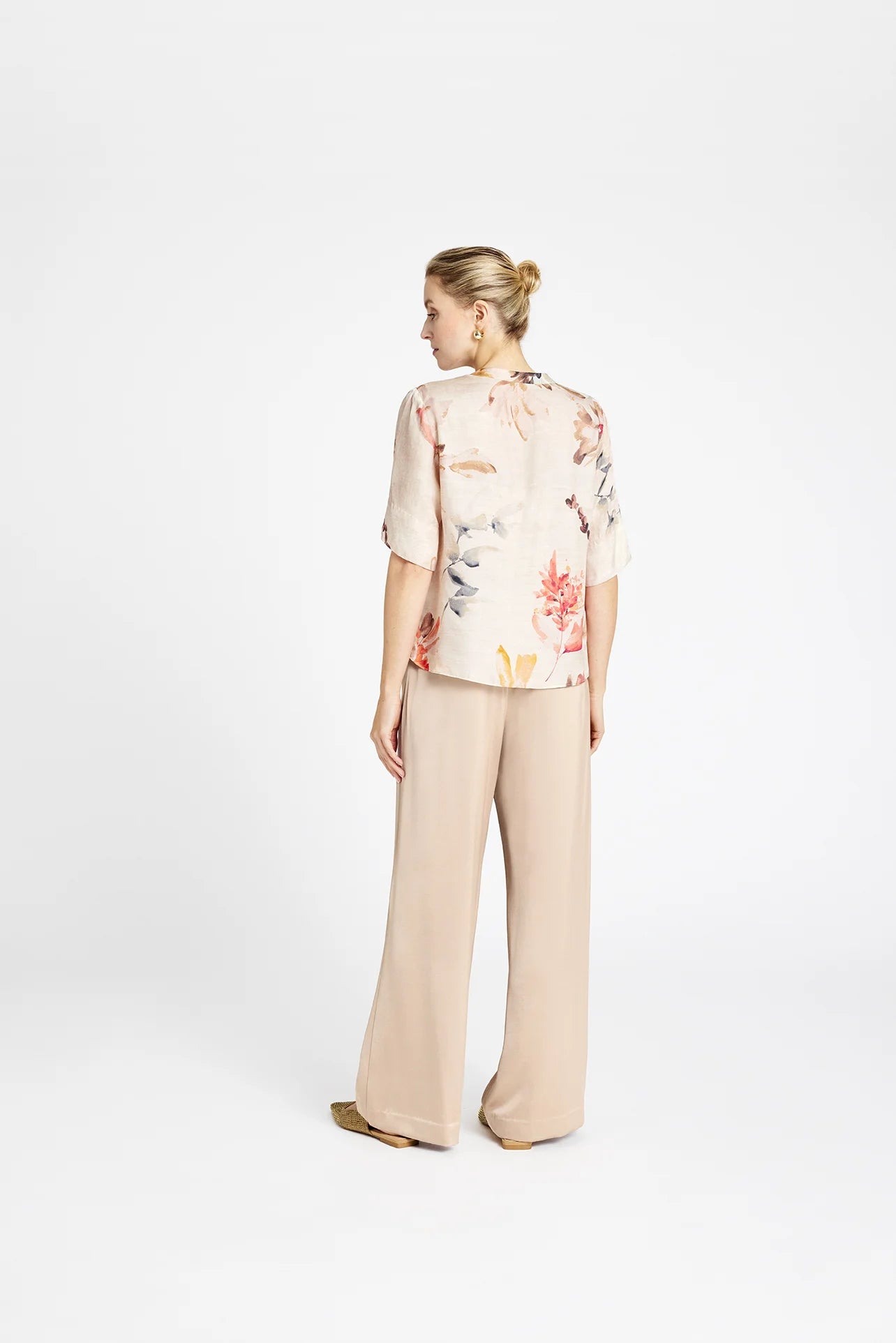 Gustav Carmen Shirt - Sand Rose