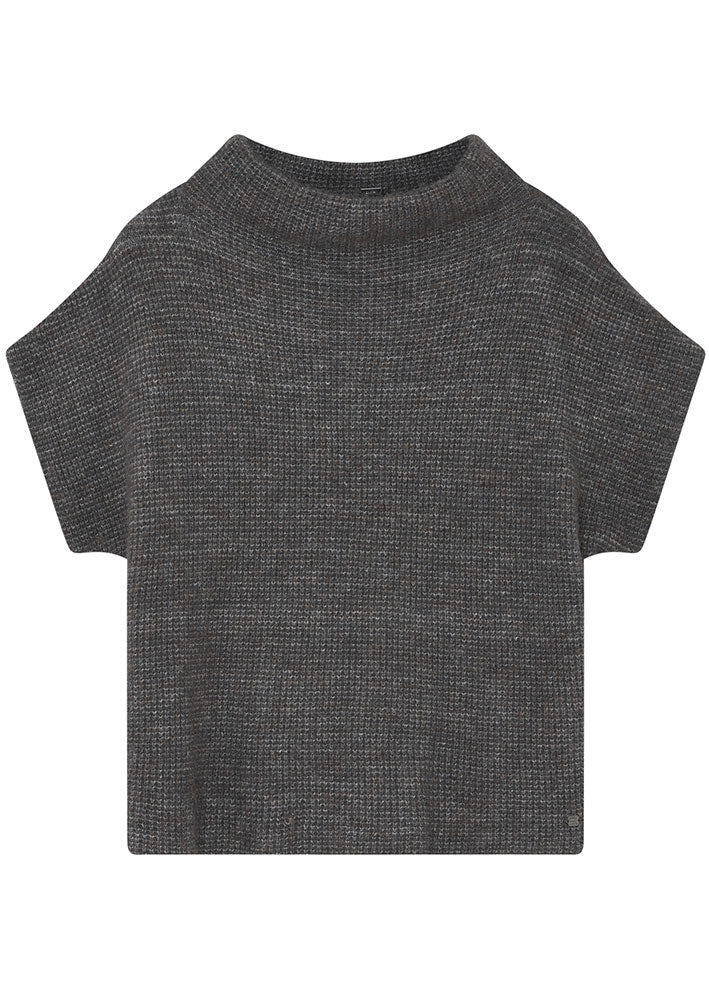 Gustav Coya Knit Cape - Mole