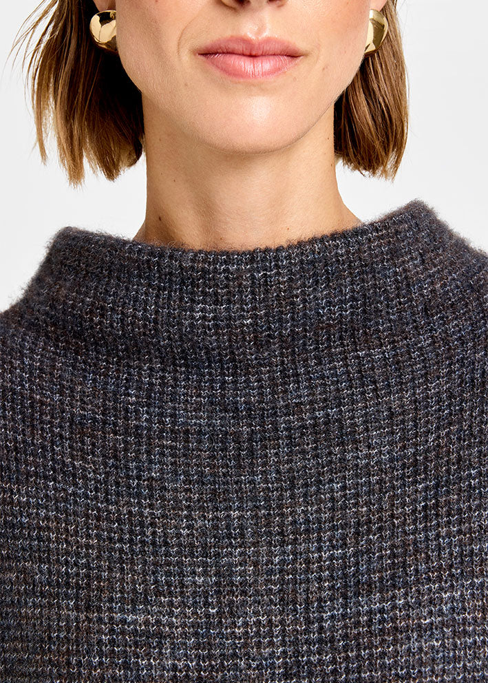 Gustav Coya Knit Cape - Mole