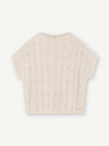 Gustav Coya Knit Cape - Off White