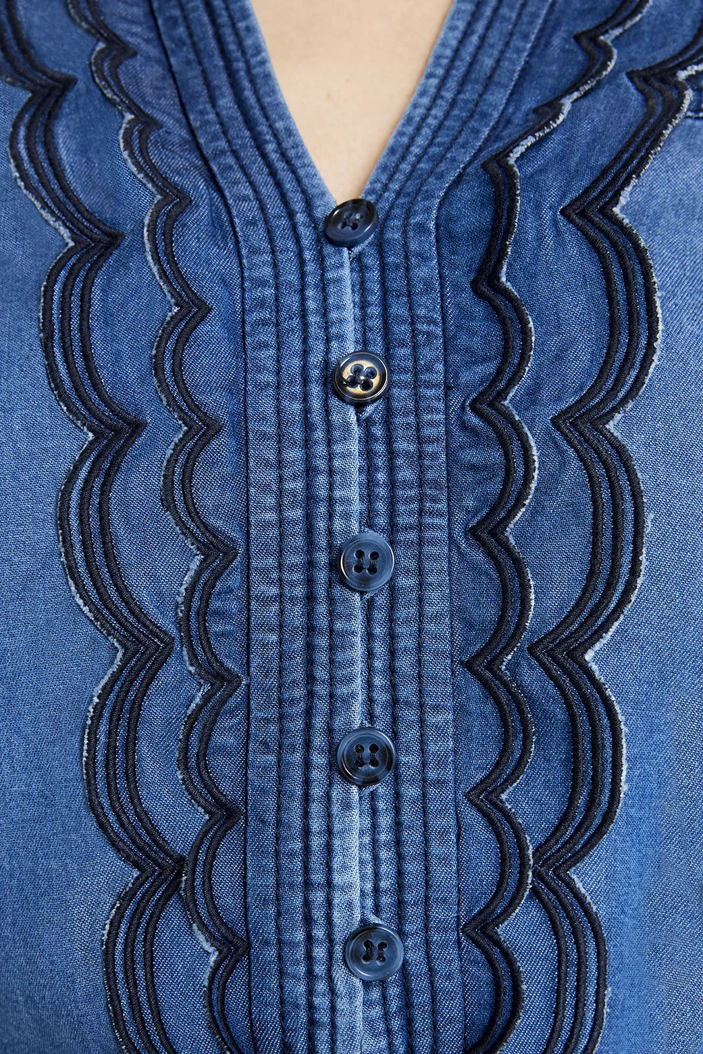 Gustav Kaisa Long Dress - Washed Blue