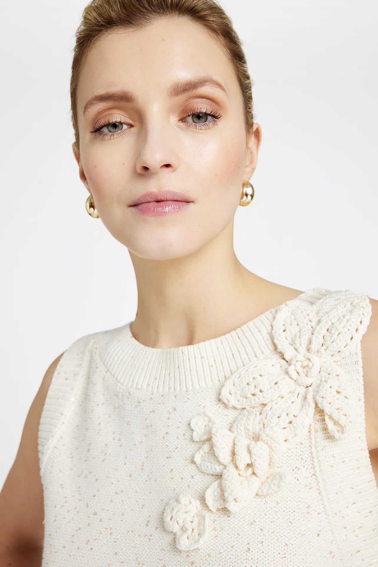 Gustav Lisel Waistcoat Knit - Off White