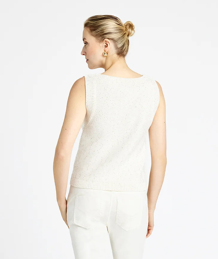Gustav Lisel Waistcoat Knit - Off White