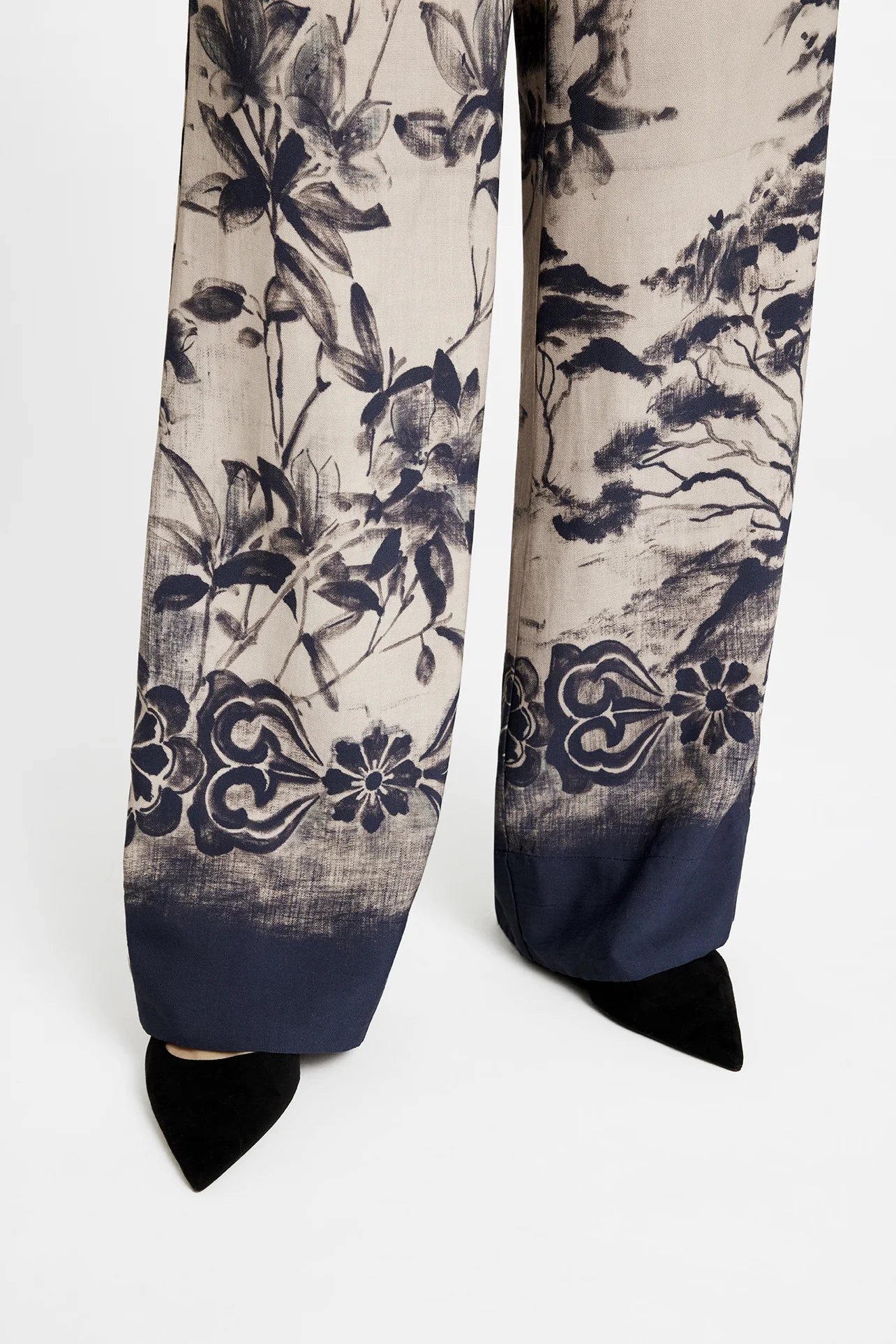 Gustav Phi Long Wide Leg Pant - Moon