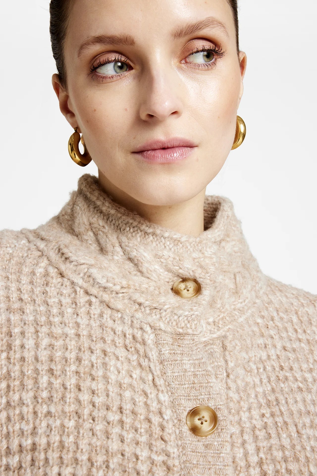 Gustav Tekla Knit Poncho - Moonlight