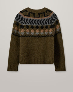 HEYANNO MMHBloom Rib Cardigan - Dark Olive