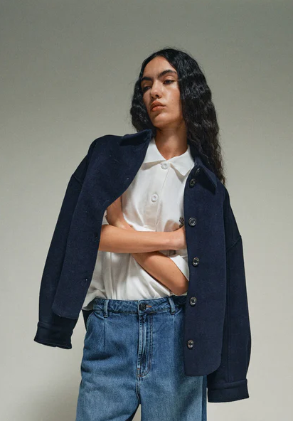 HEYANNO MMHCharming Cashmere Jacket - Sky Captain