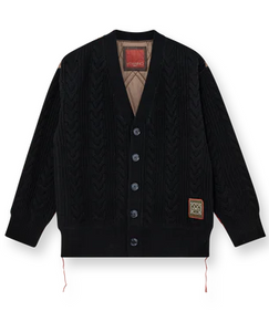 HEYANNO MMHRich Quilt Cardigan - Black