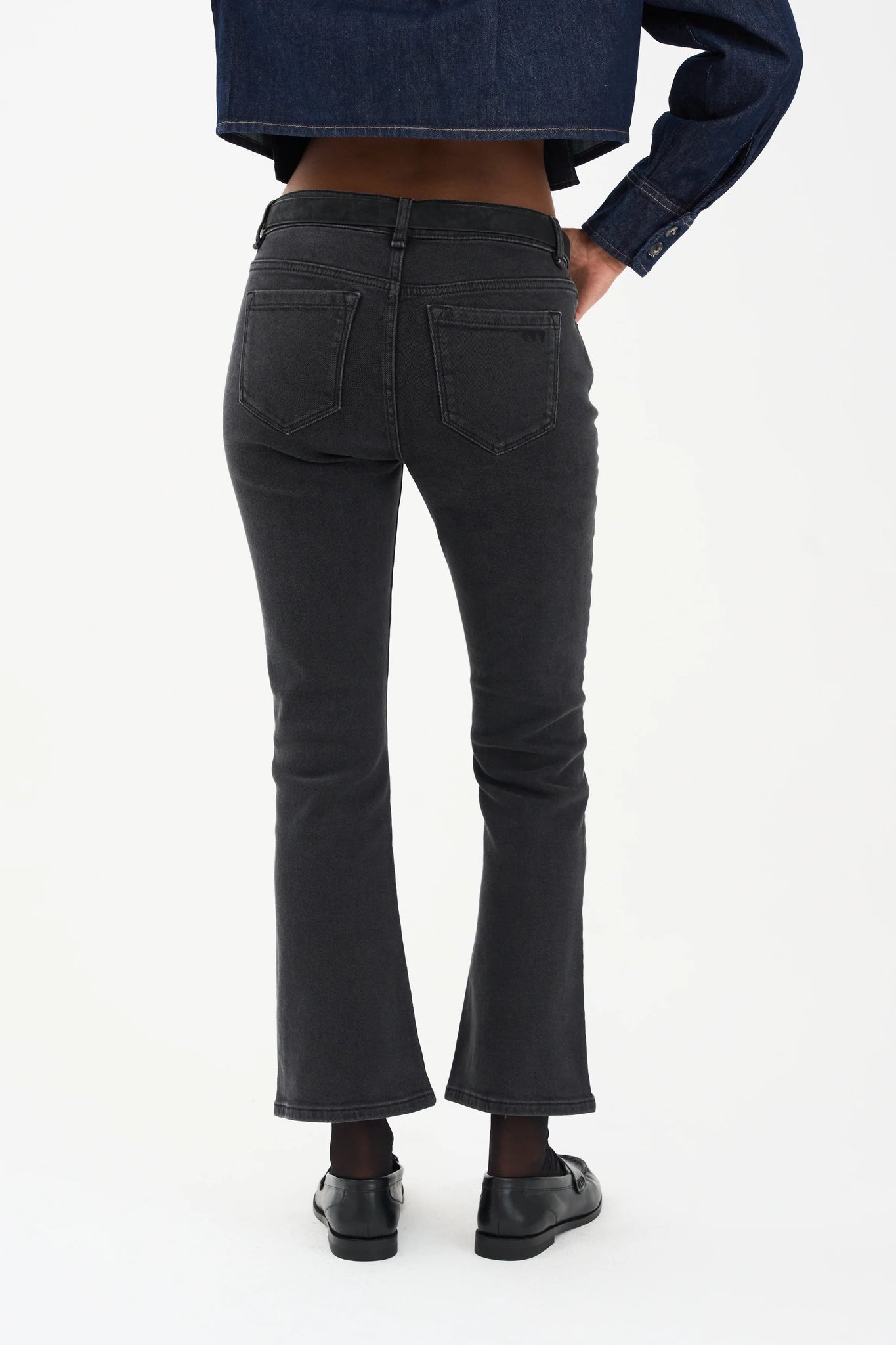 Ivy Copenhagen Johanne Kick Flare Jeans - Faded Black