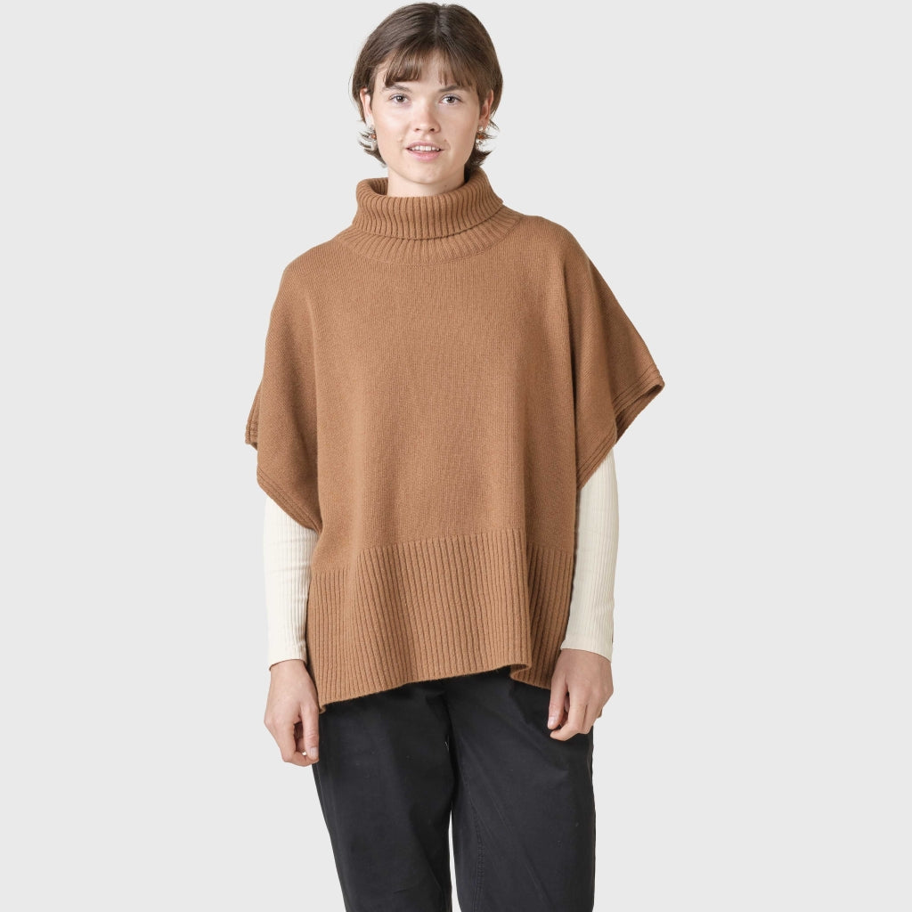 Klitmøller Collective Alba Knit Poncho - Camel