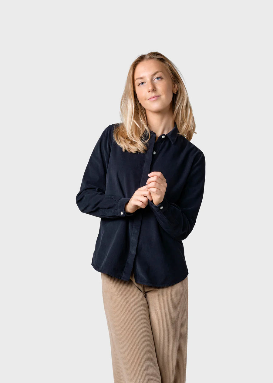 Klitmøller Collective Julie Corduroy Shirt - Navy