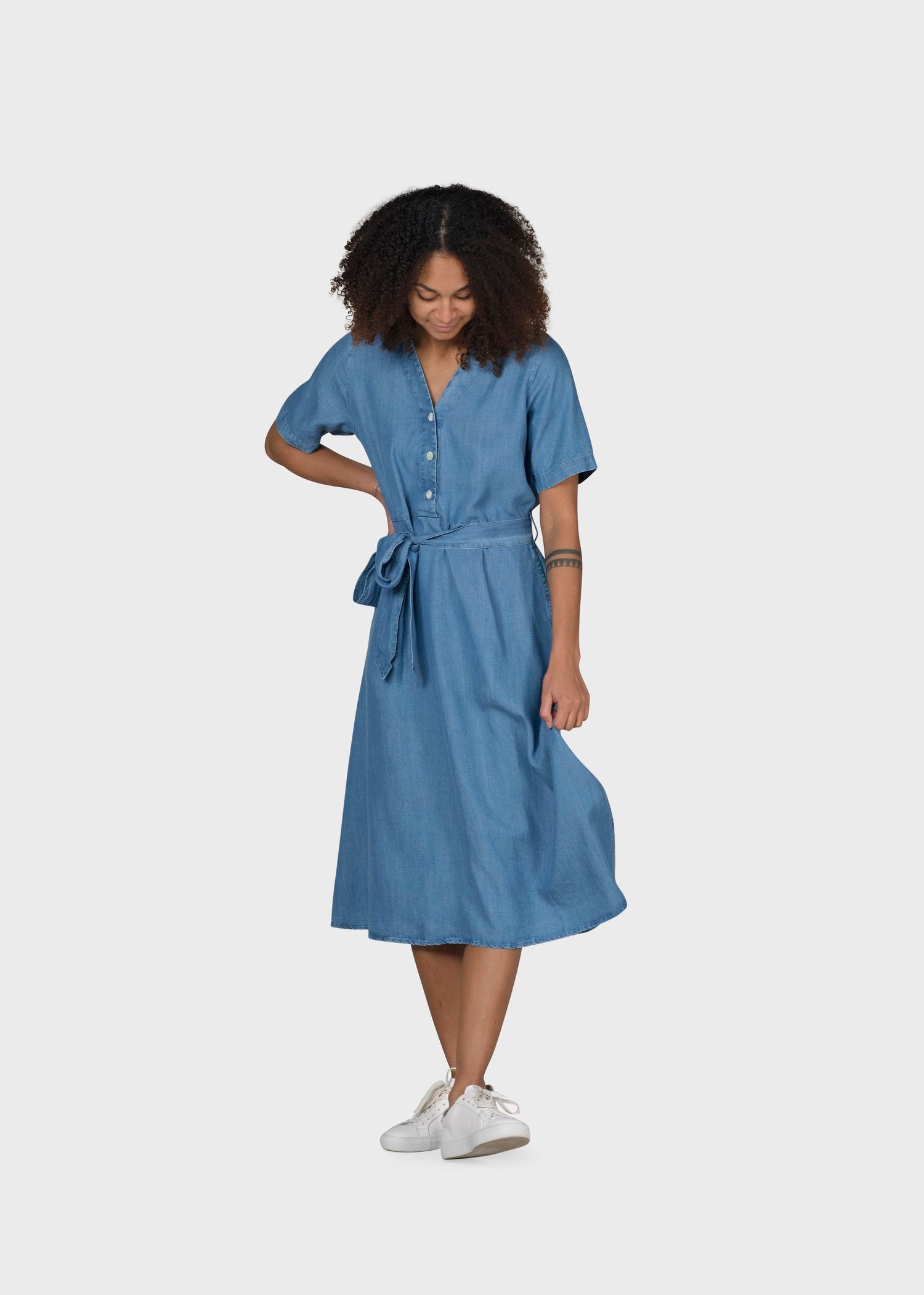 Klitmøller Collective Pernille Dress - Light Blue Chambrey