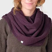 Klitmøller Collective Tube Knit Scarf - Burgundy