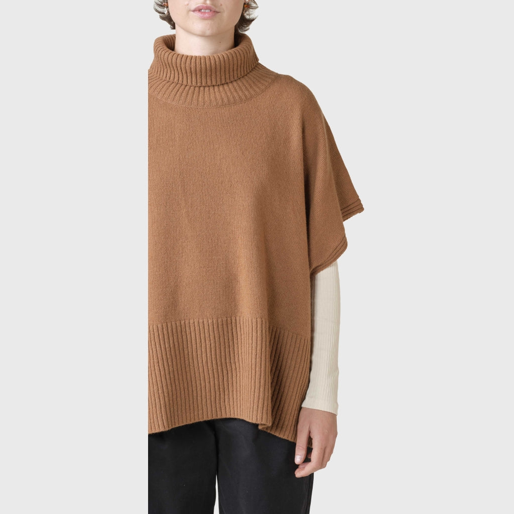 Klitmøller Collective Alba Knit Poncho - Camel