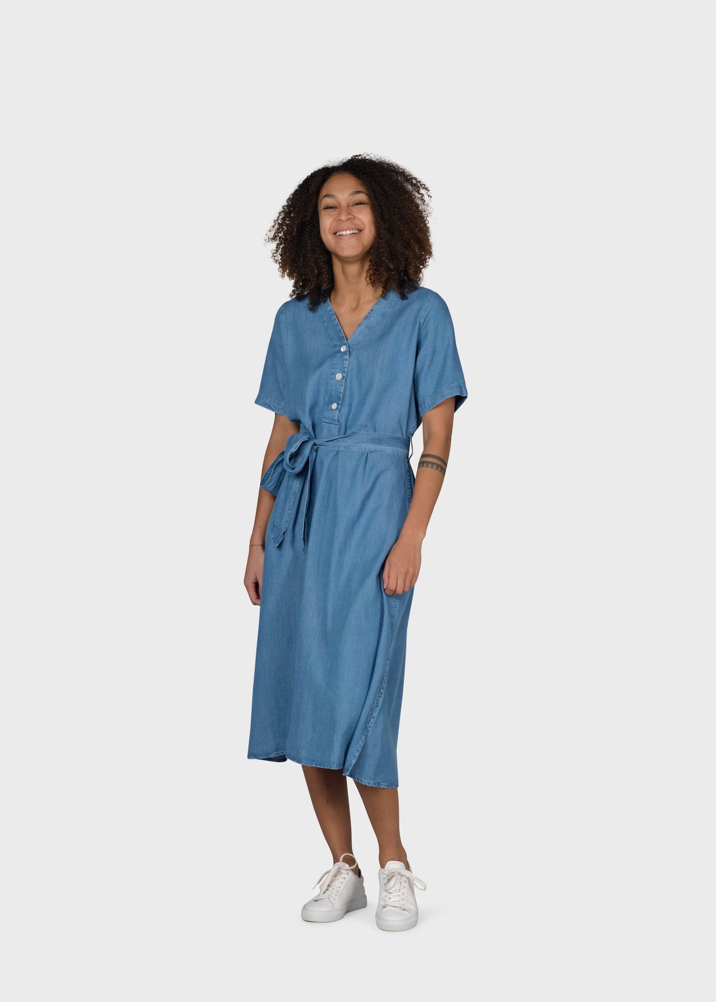 Klitmøller Collective Pernille Dress - Light Blue Chambrey
