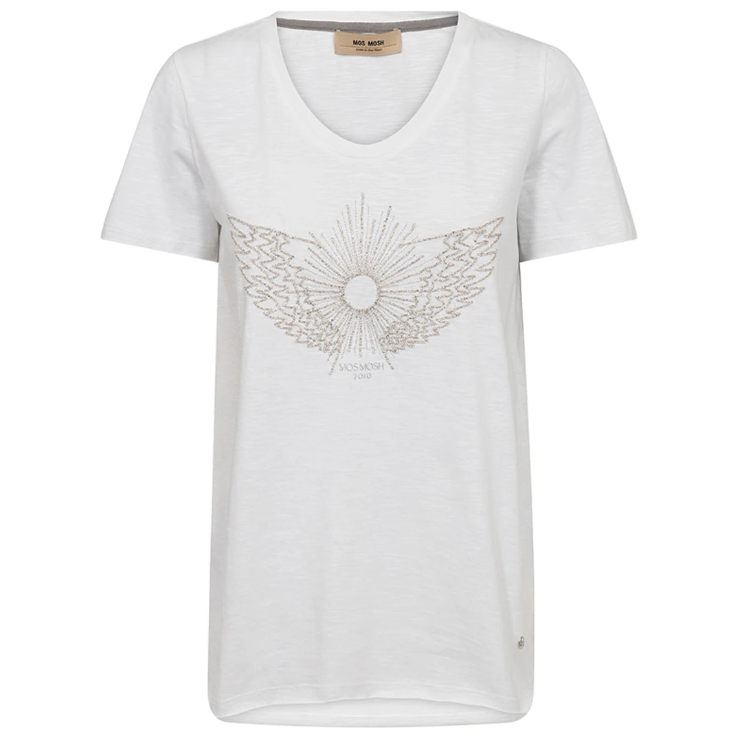 Mos Mosh MMGethi O-SS Glam Tee - White