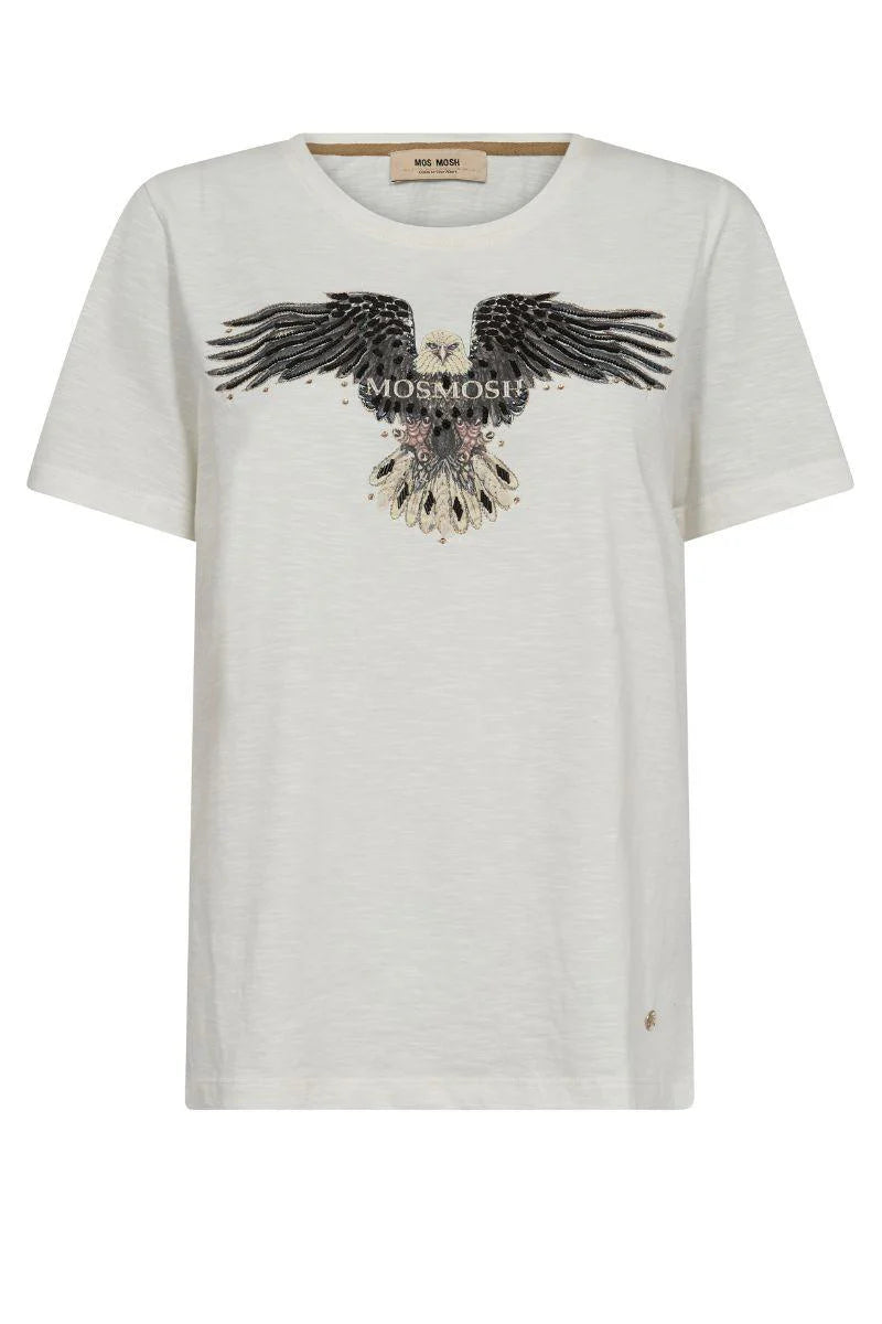 Mos Mosh MMKylah O-SS Deco Tee - Ecru