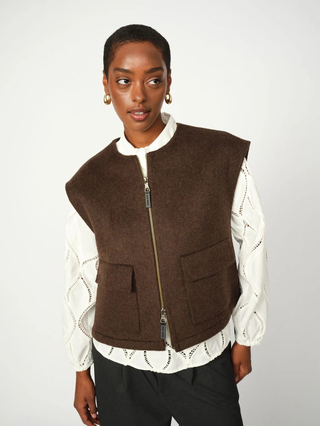 Mos Mosh MMLise Loisa Wool Vest - Delicioso