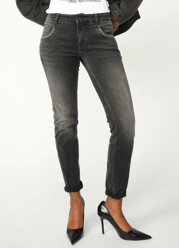 Mos Mosh MMNaomi Perla Grigio Jeans - Grey