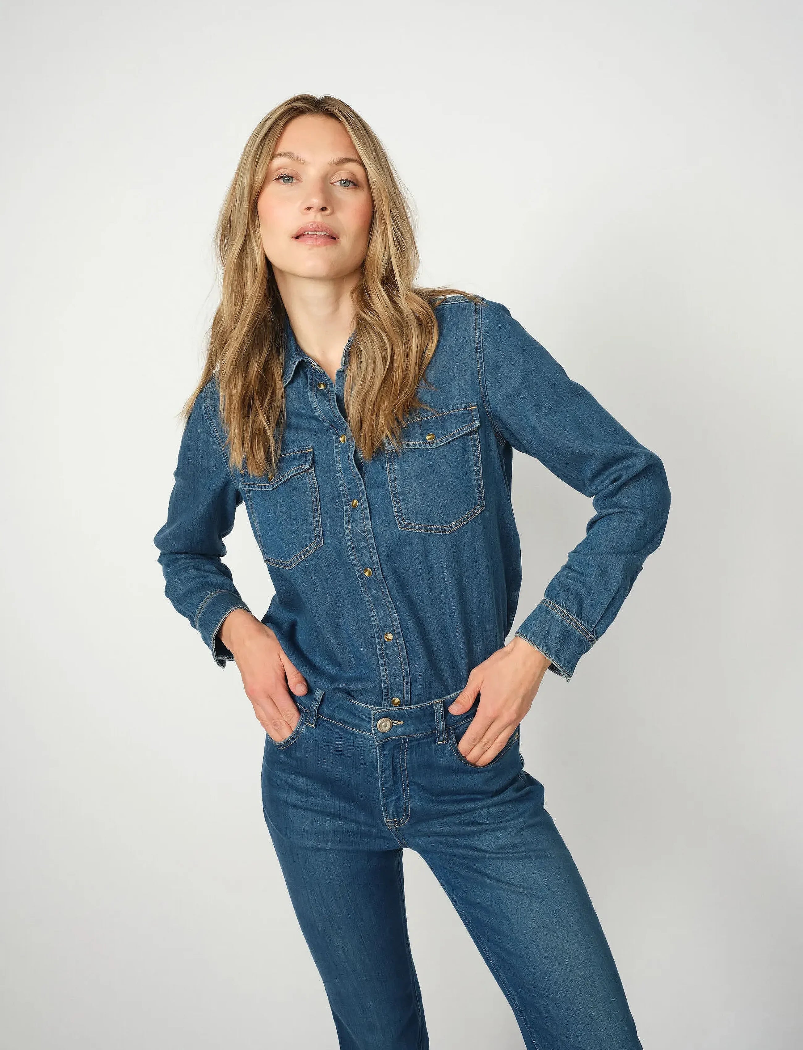 Mos Mosh MMNatalie Denim Shirt - Blue