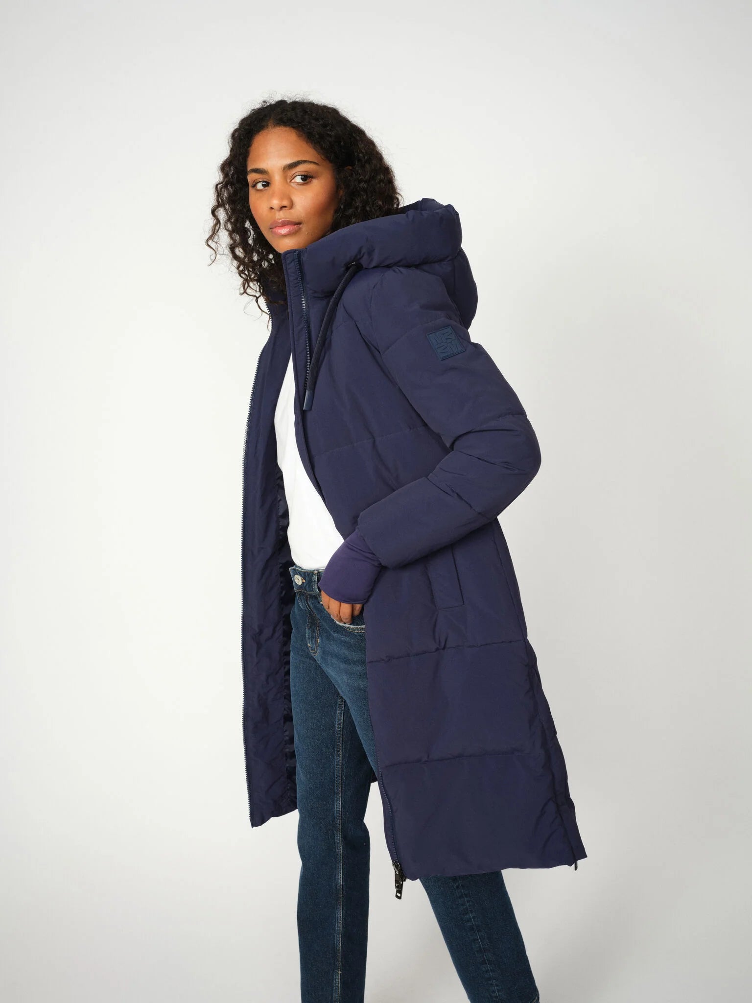 Mos Mosh MMOllie Terma Long Coat - Maritime Blue