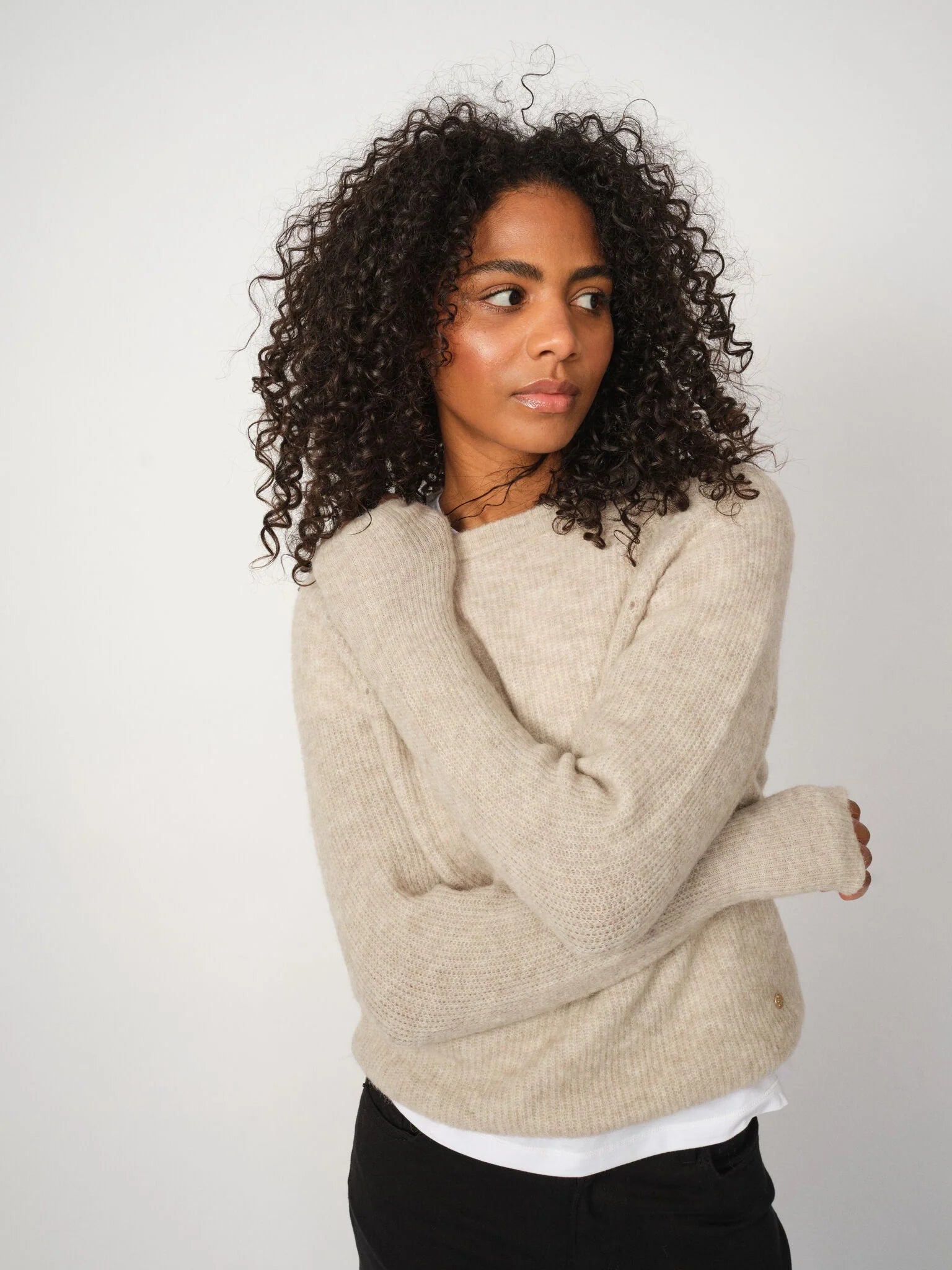 Mos Mosh MMThora Knit - Feather Gray