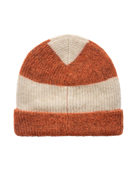 Mos Mosh MMThora Stripe Hat - Burnt Ochre