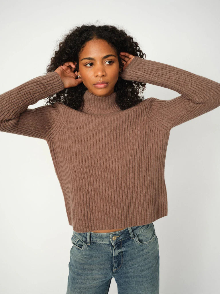 Mos Mosh MMThyra Highneck Knit - Falcon