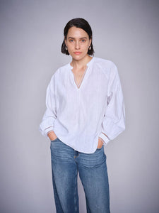 Mos Mosh MMZeina Linen Blouse - White